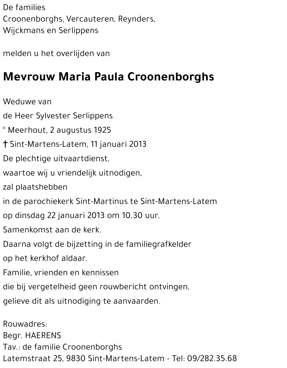 Maria Paula Croonenborghs