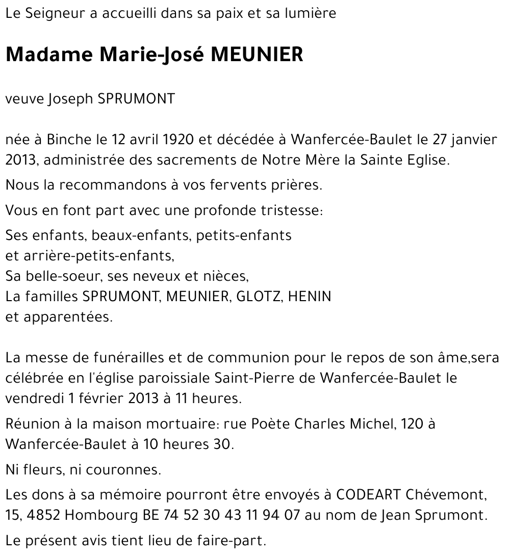 Marie-José MEUNIER