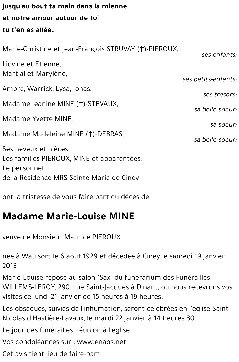 Marie-Louise MINE