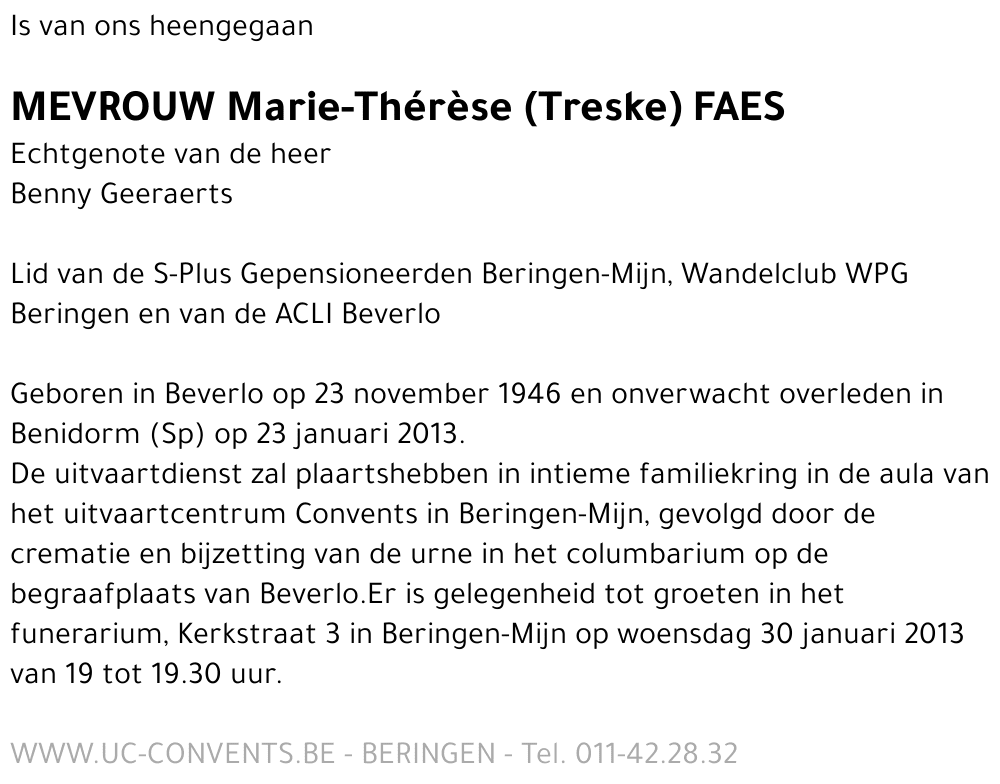 Marie-Thérèse Faes