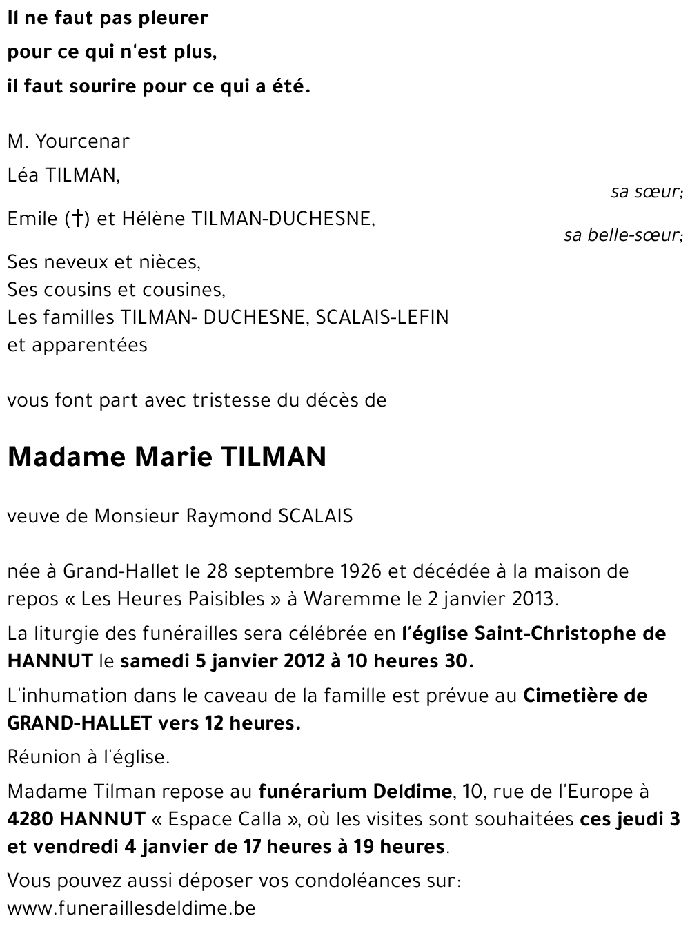 Marie TILMAN