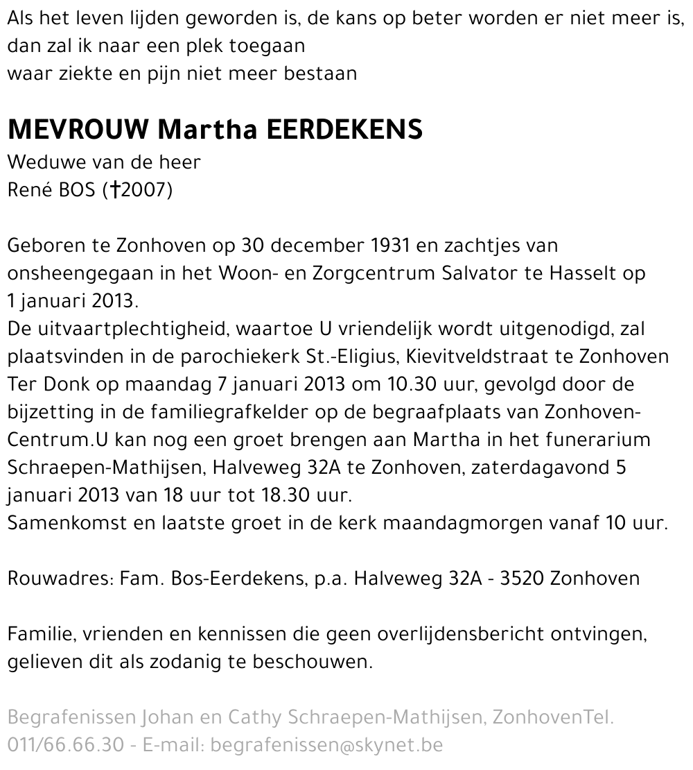 Martha Eerdekens