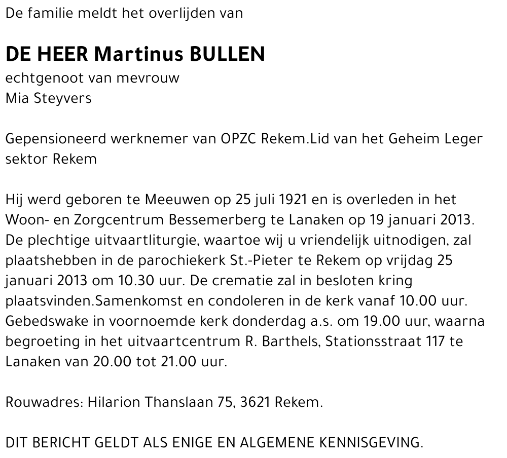 Martinus Bullen