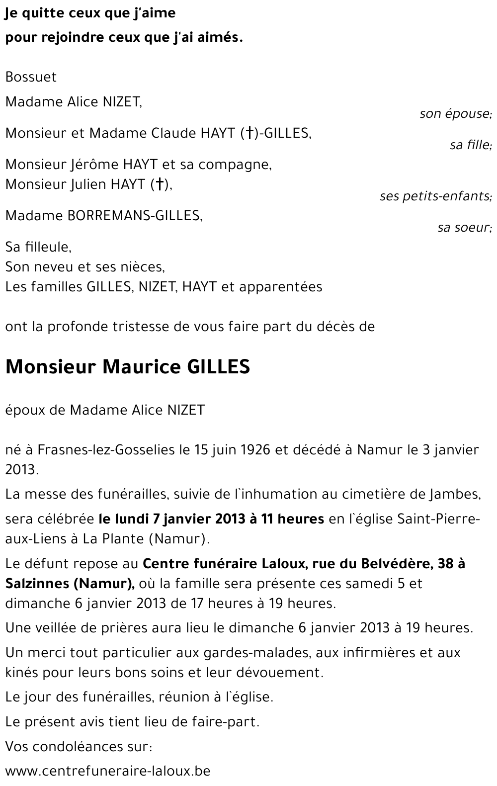 Maurice GILLES