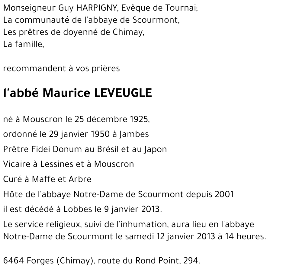 Maurice LEVEUGLE