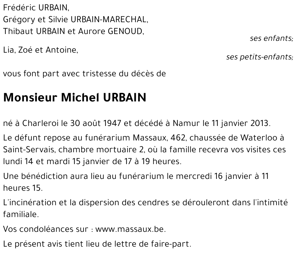 Michel URBAIN