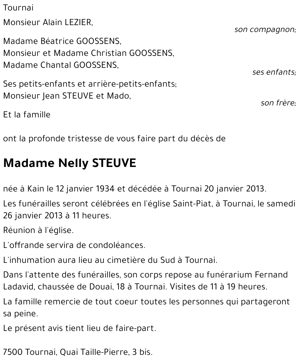 Nelly STEUVE