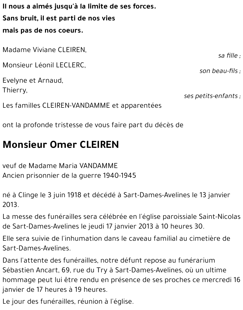 Omer CLEIREN