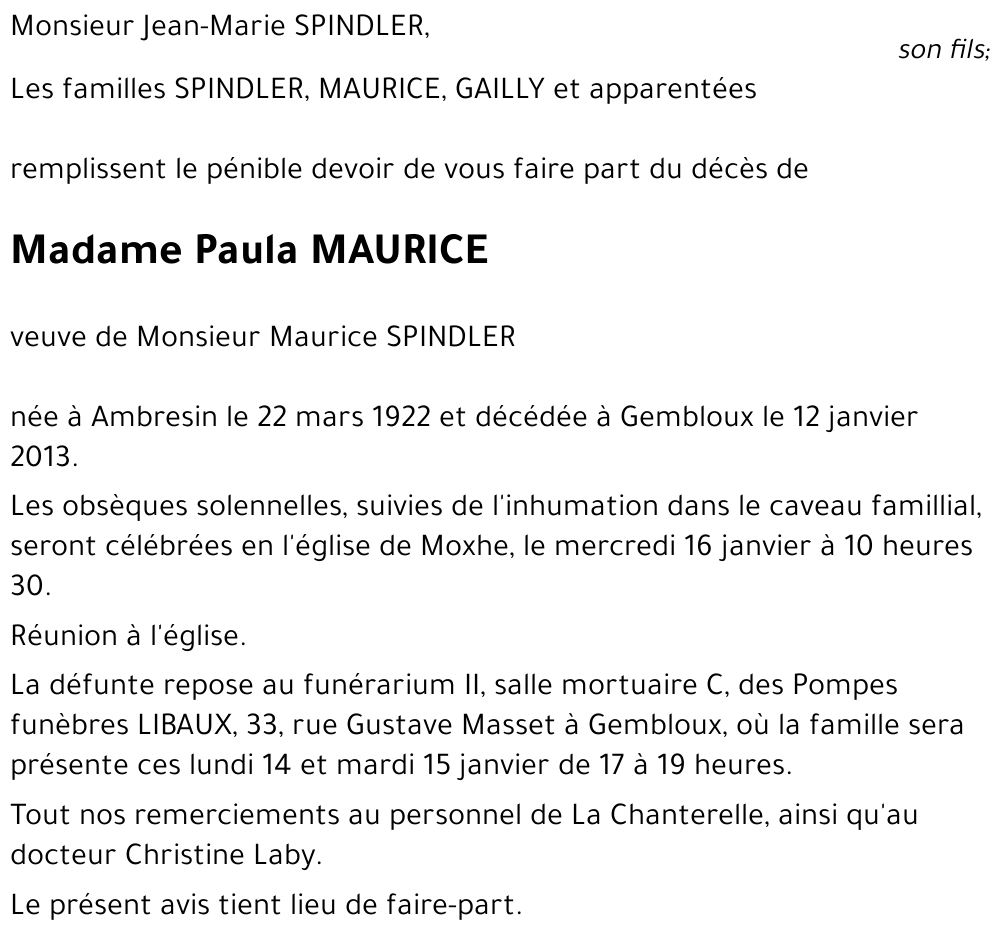 Paula MAURICE