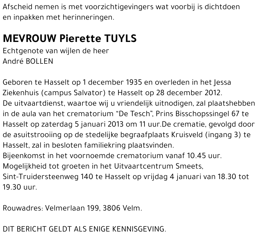 Pierette Tuyls