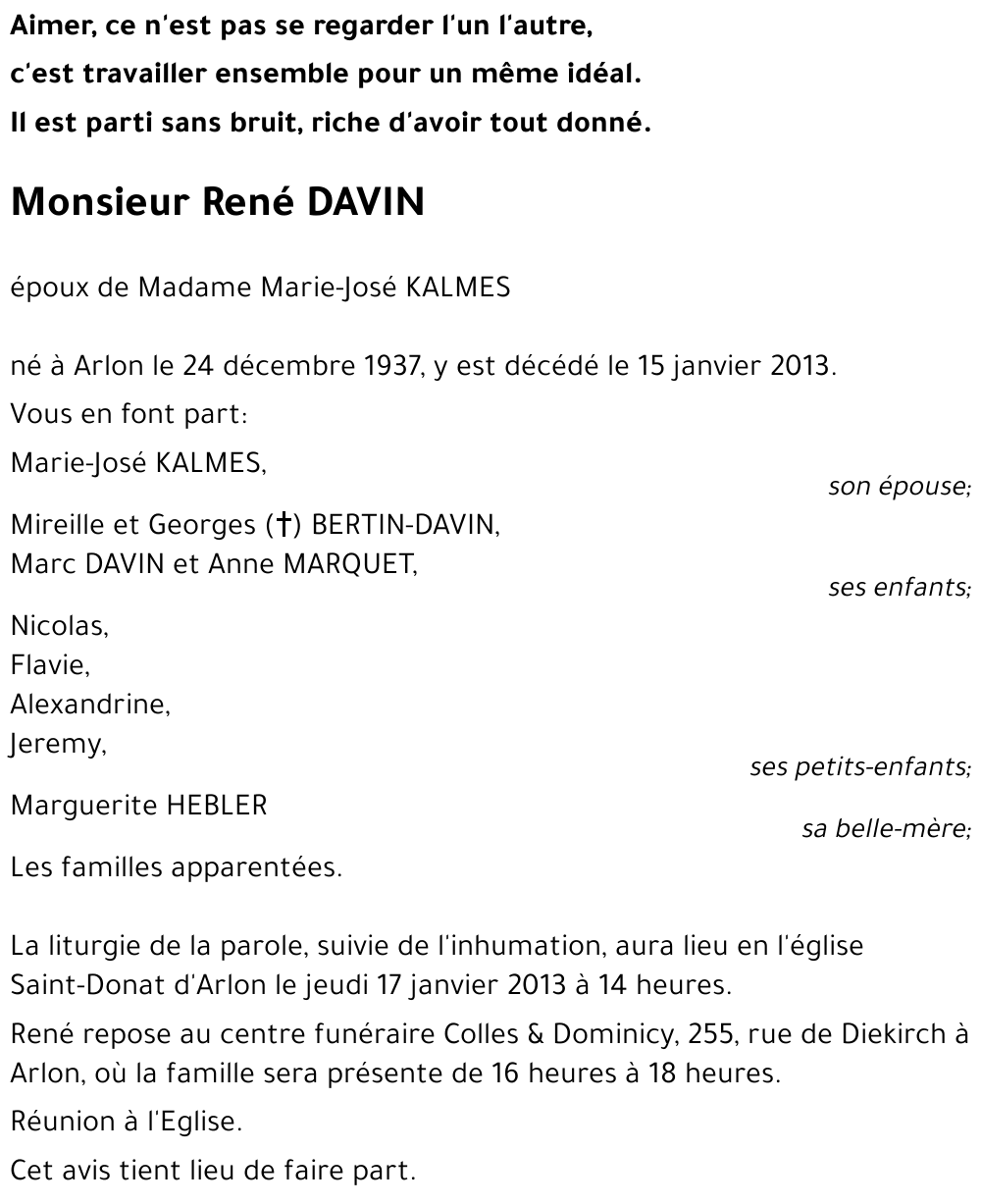 René DAVIN