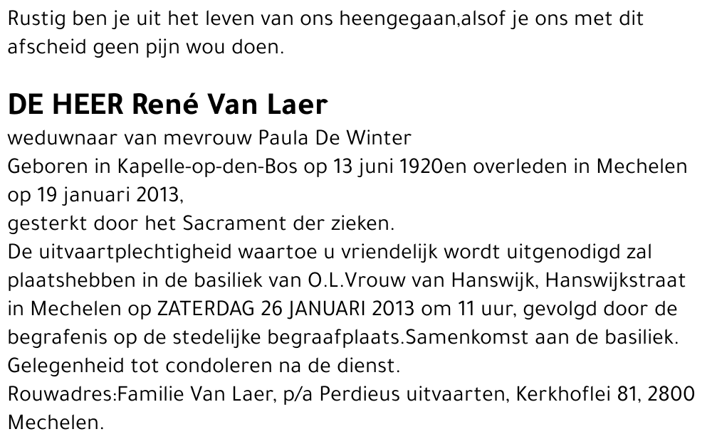 René Van Laer