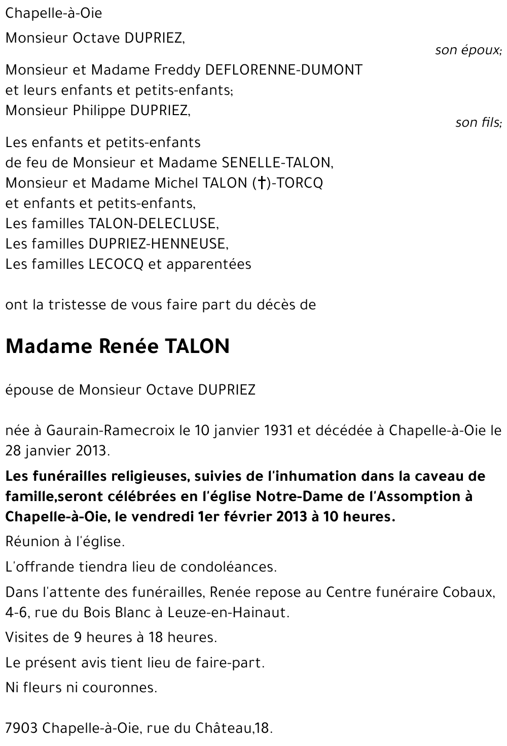 Renée Talon