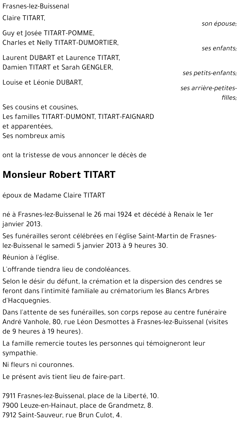 Robert TITART