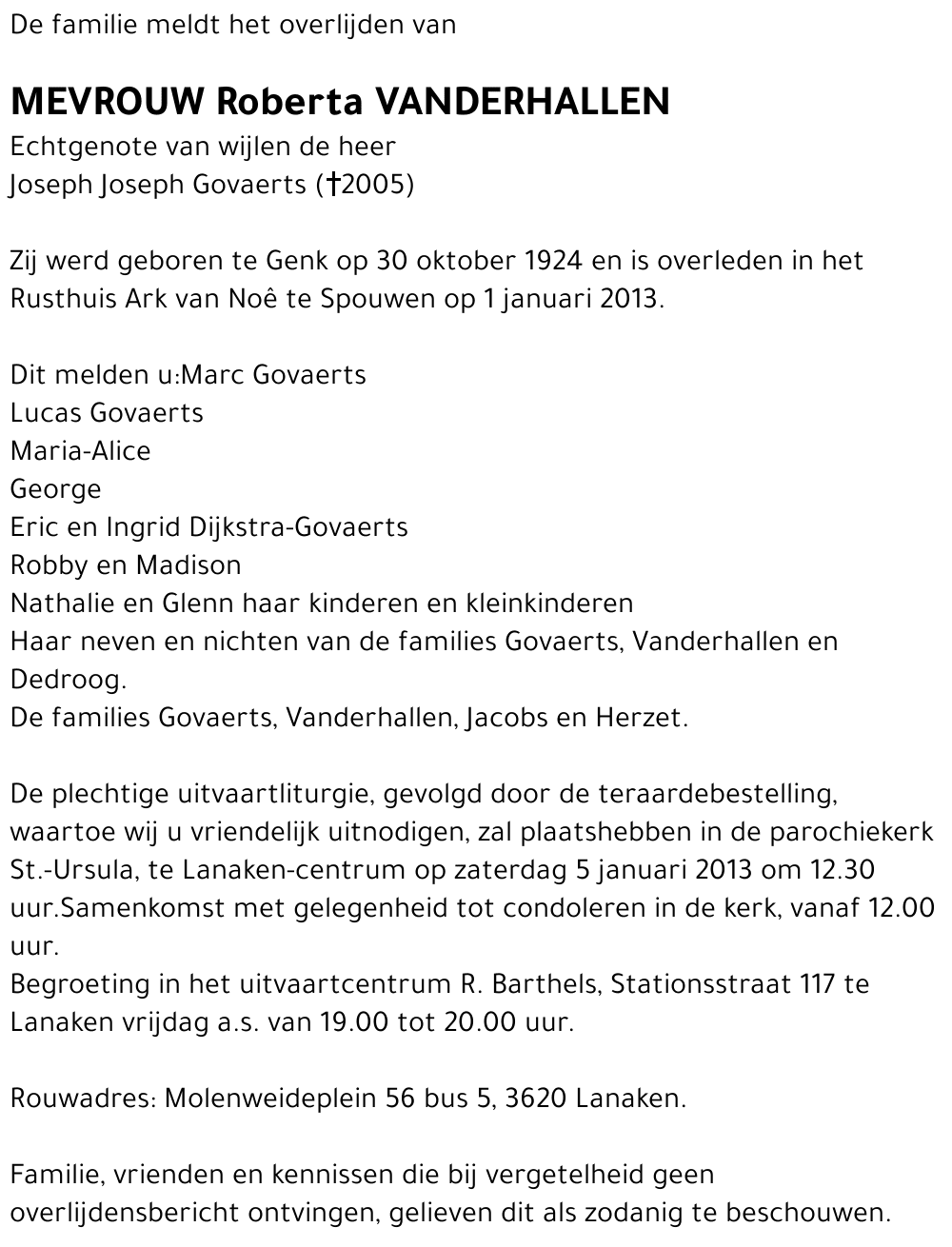 Roberta Vanderhallen