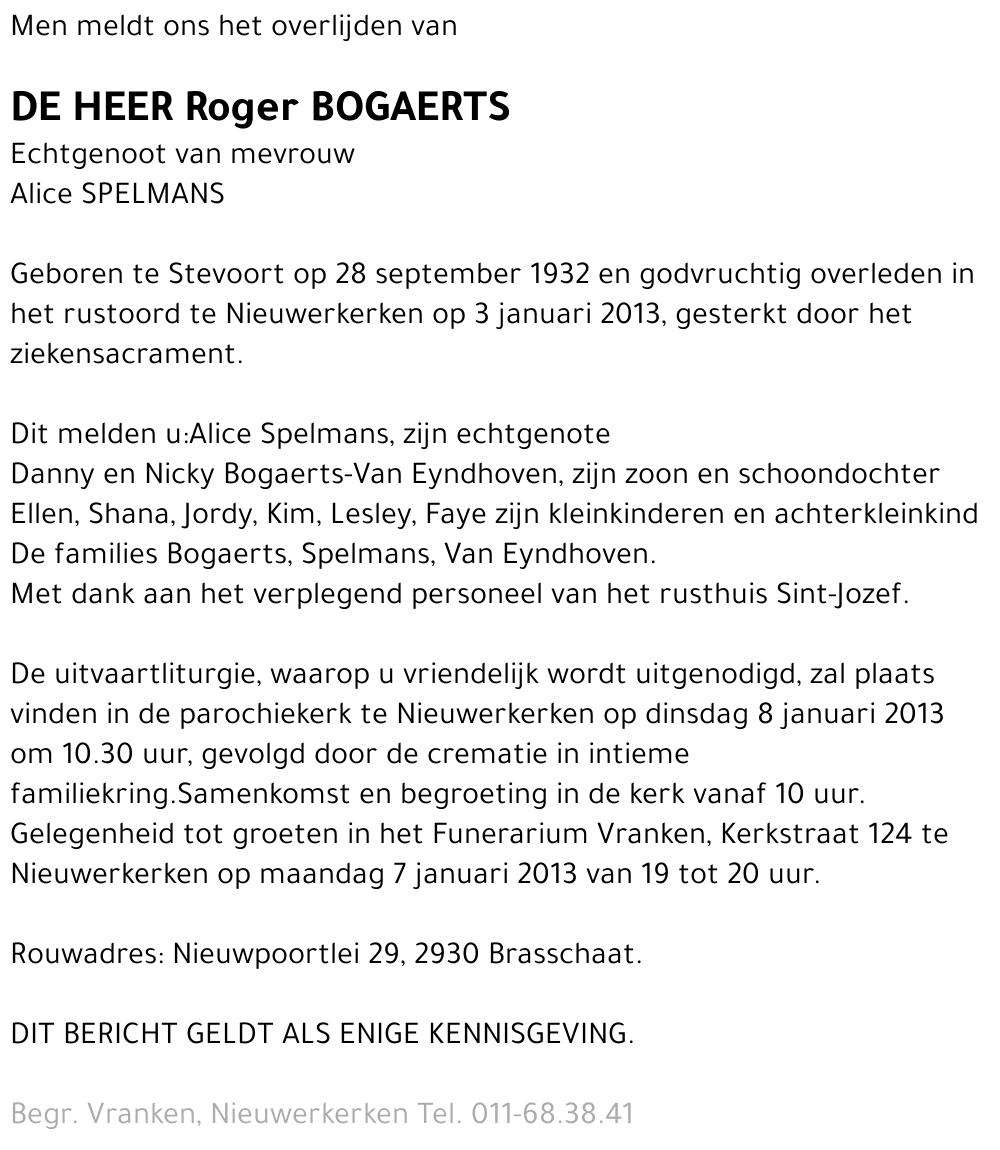 Roger Bogaerts