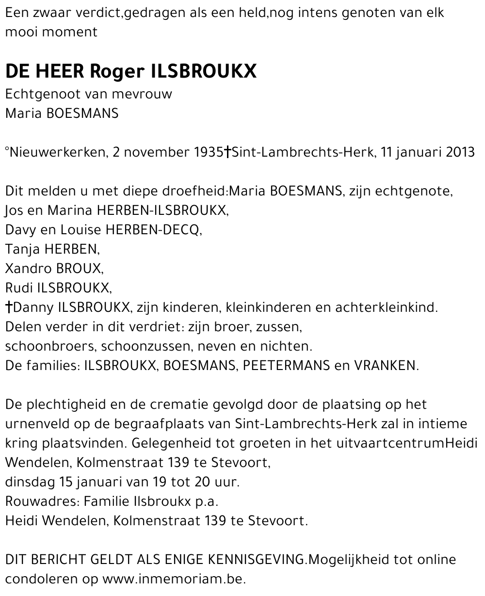 Roger ILSBROUKX