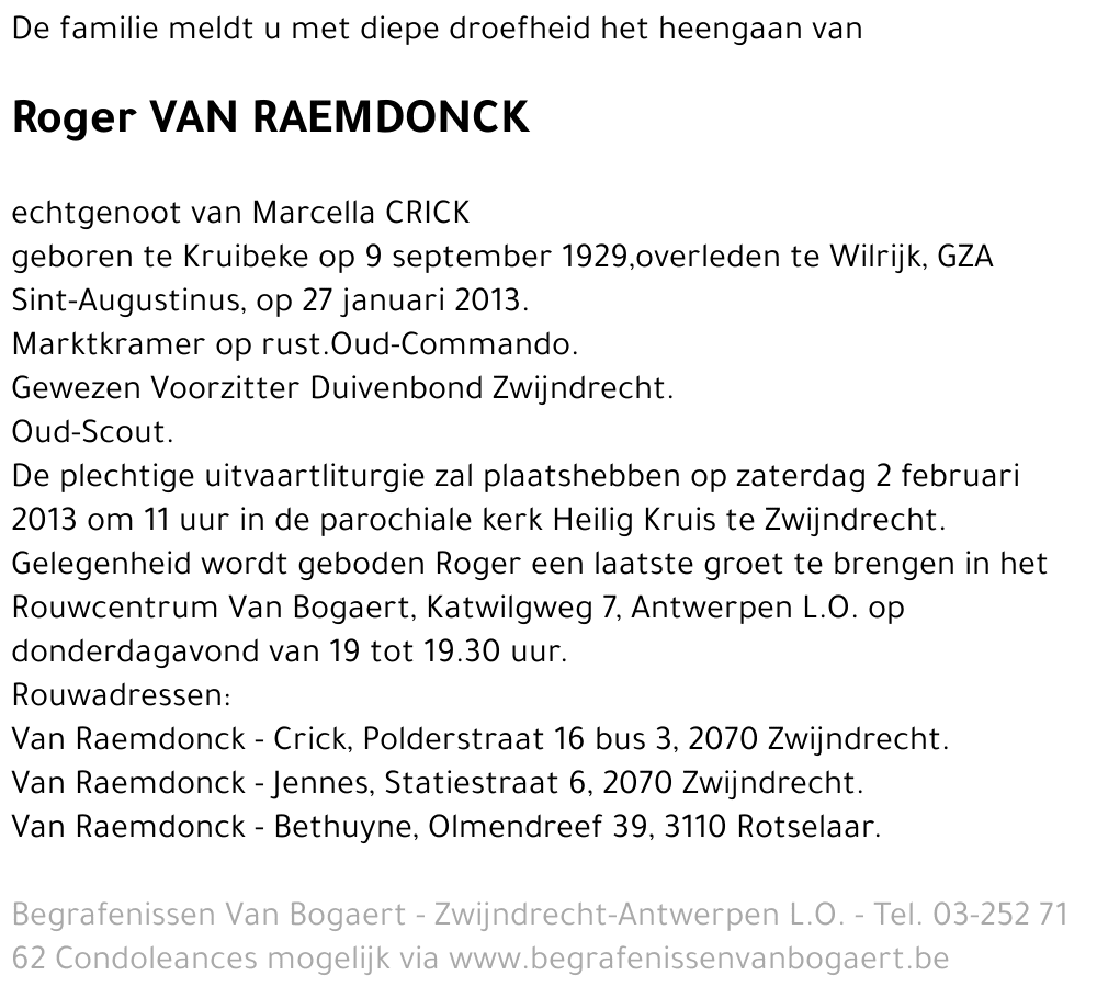 Roger Van Raemdonck