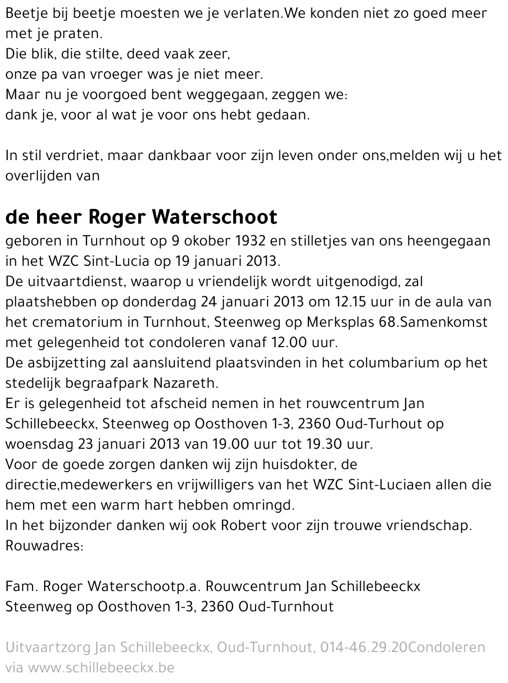 Roger Waterschoot