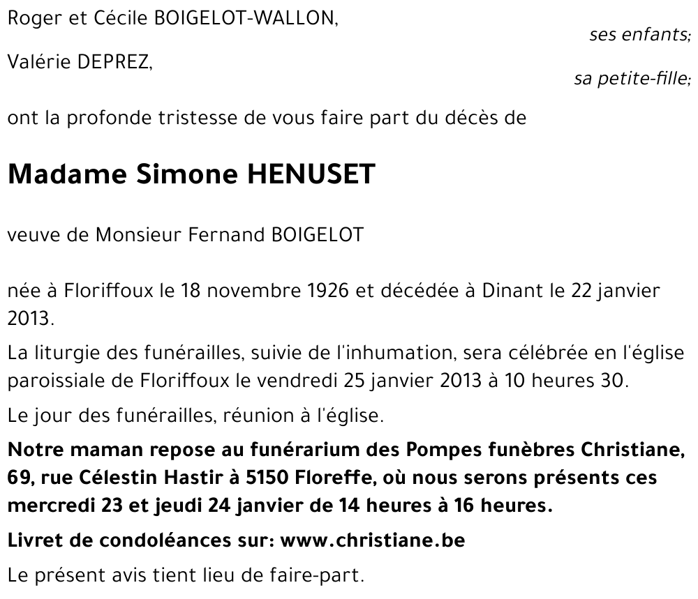 Simone HENUSET