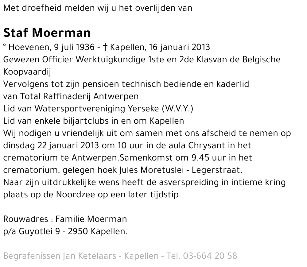 Staf Moerman