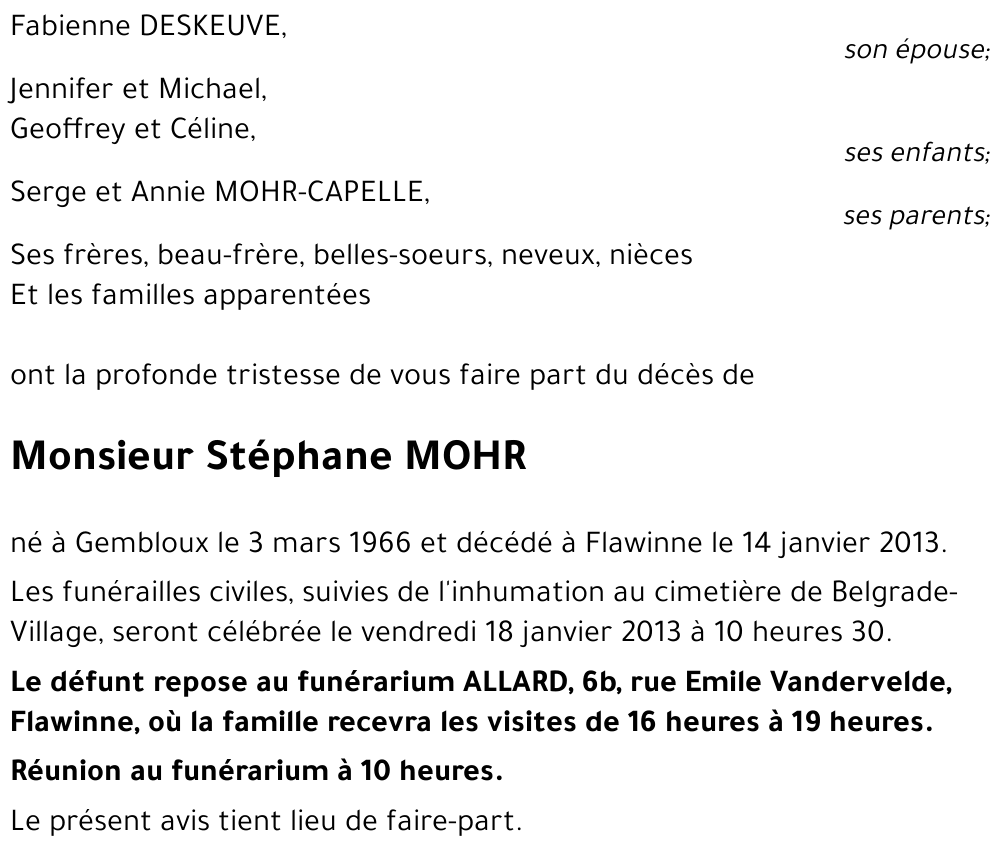 Stéphane MOHR