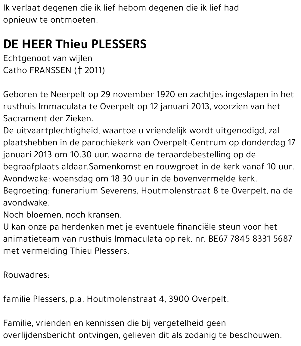 Thieu Plessers