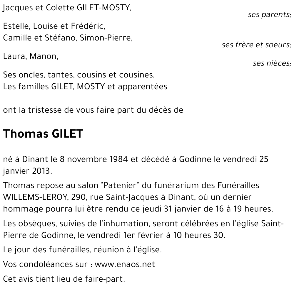 Thomas GILET