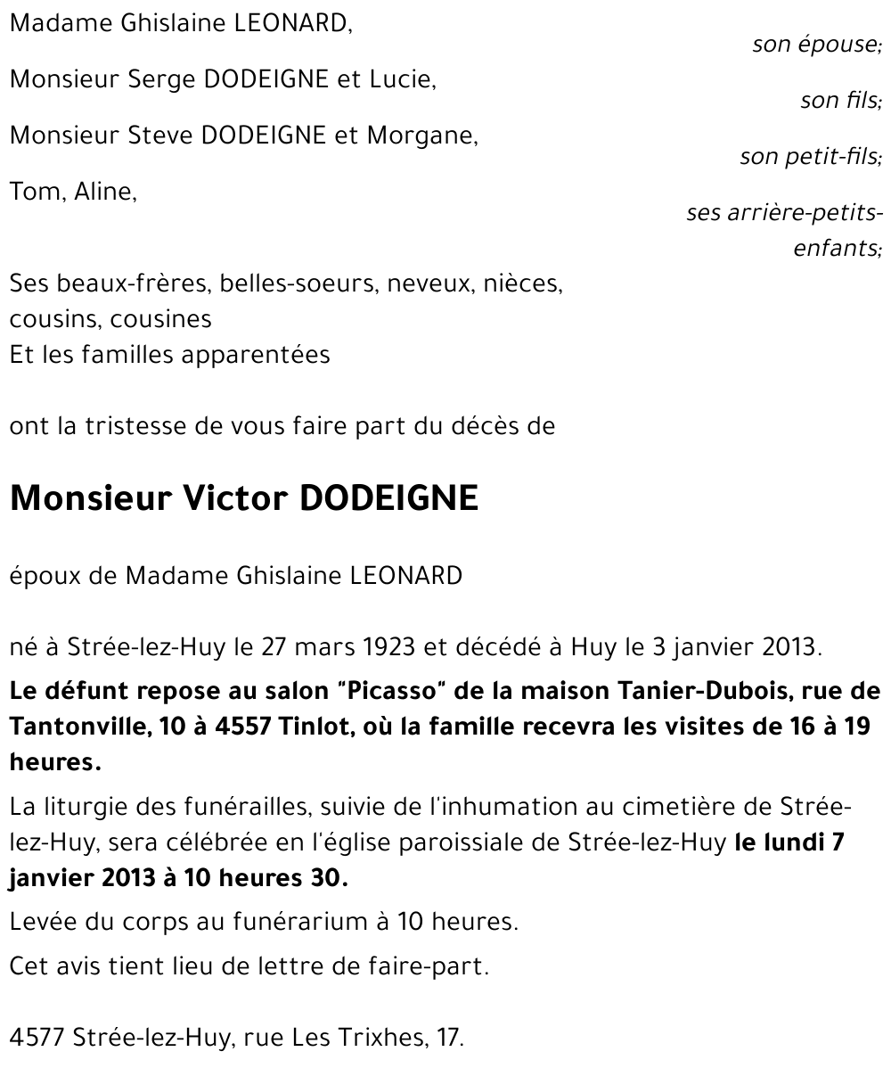 Victor DODEIGNE