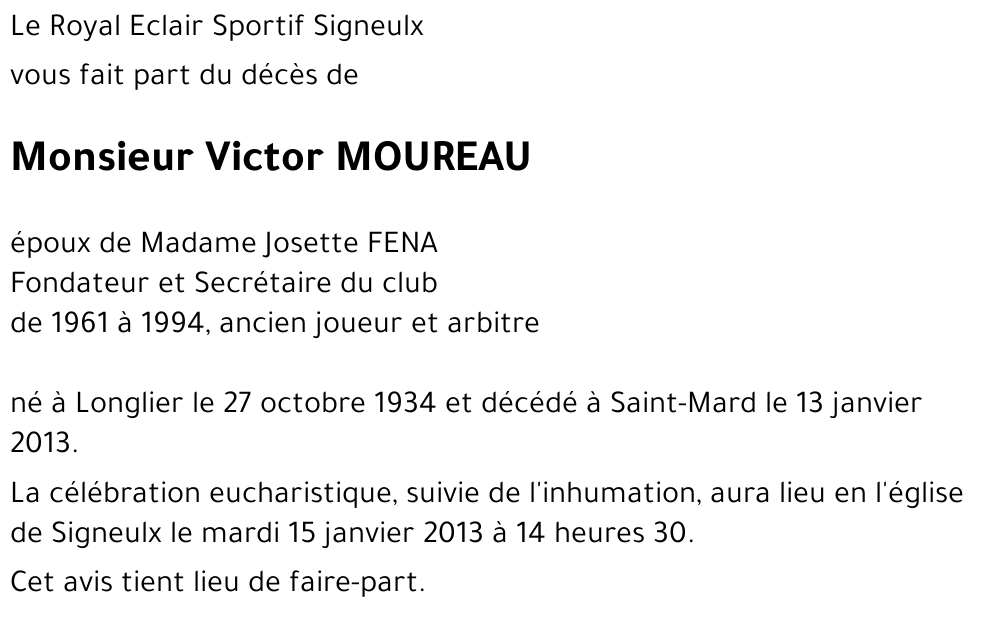 Victor MOUREAU