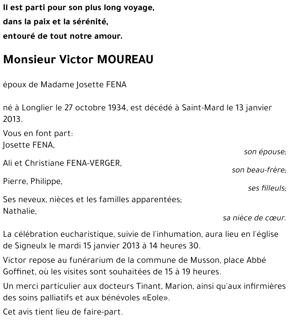 Victor MOUREAU