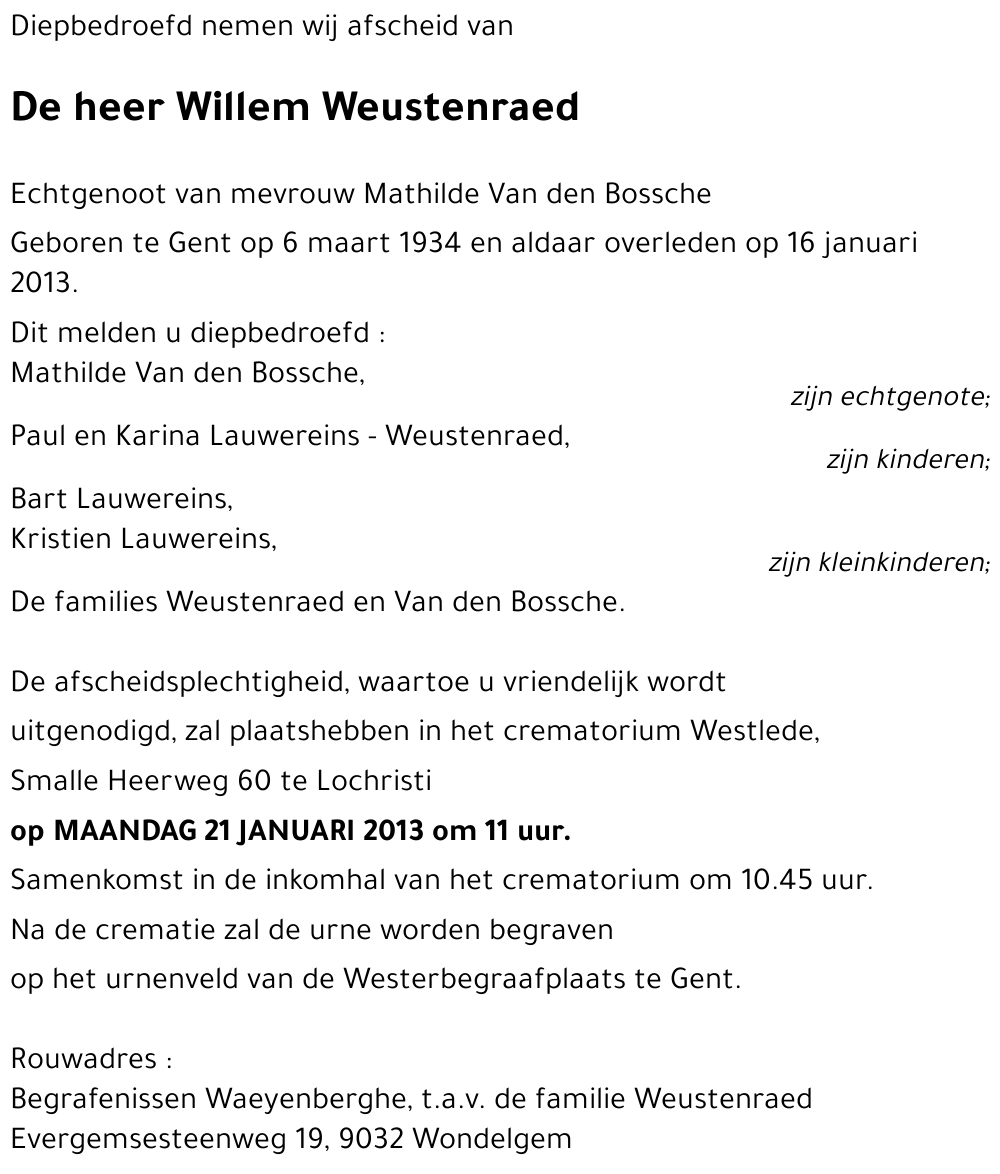 Willem Weustenraed