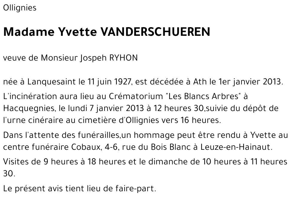 Yvette Vanderschueren