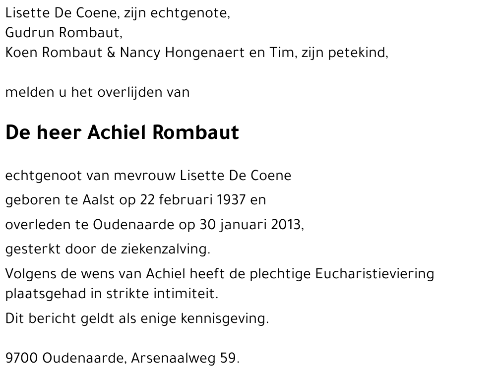 Achiel Rombaut