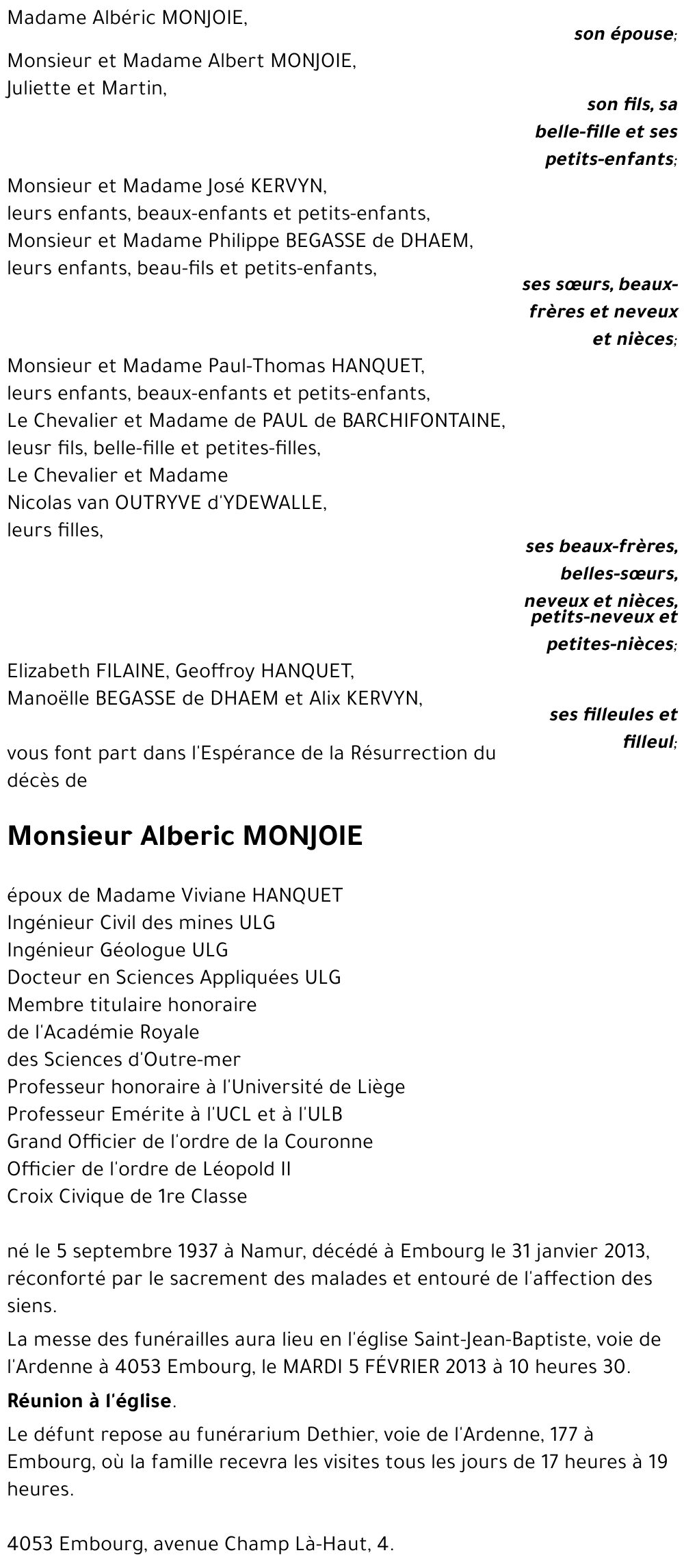 Alberic MONJOIE