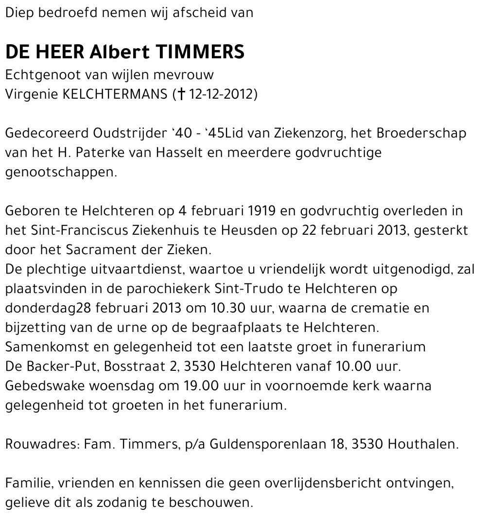 Albert TIMMERS
