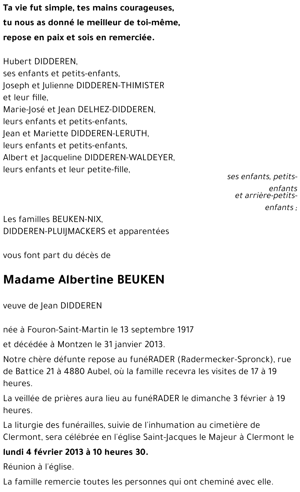 Albertine BEUKEN