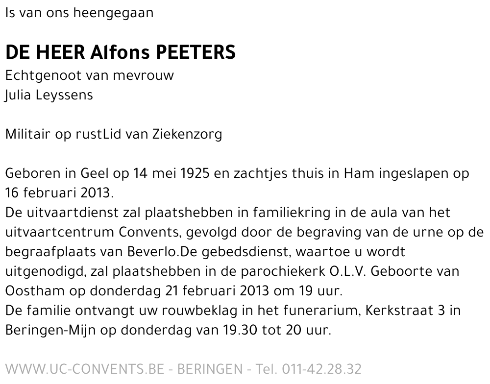 Alfons Peeters