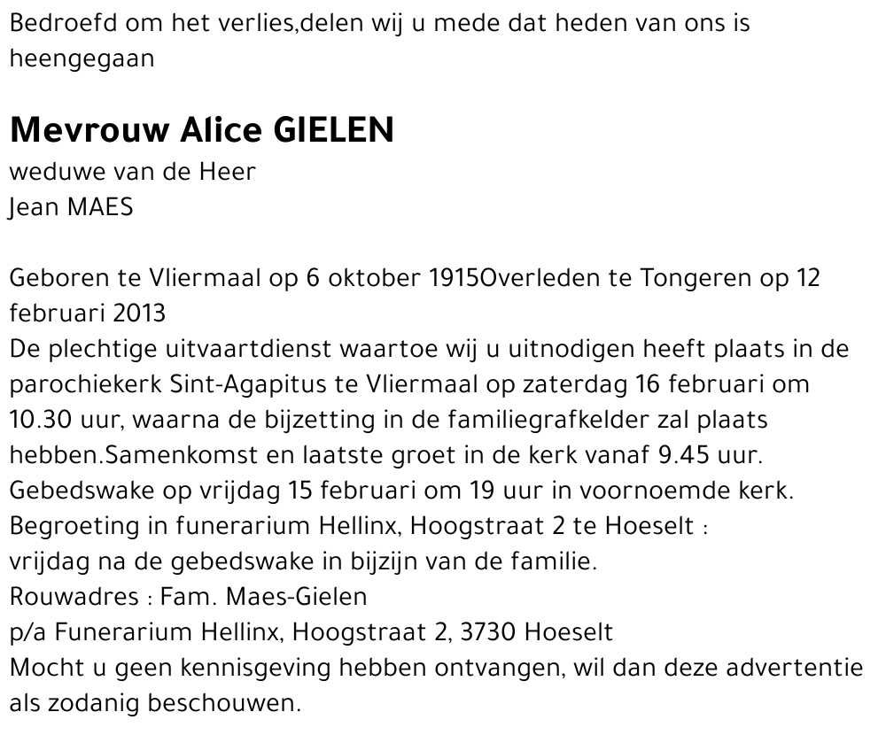 Alice GIELEN