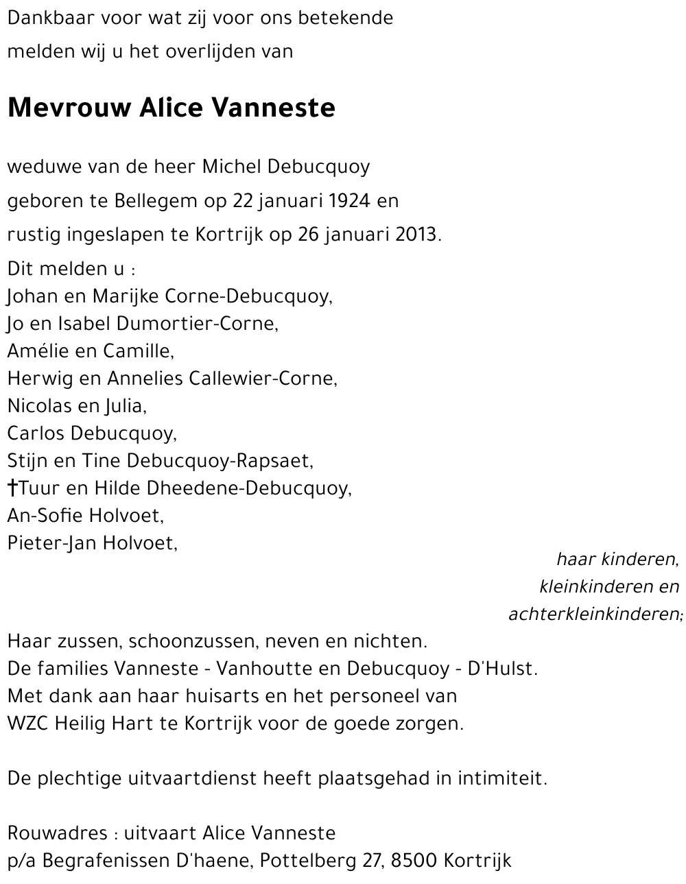 Alice Vanneste