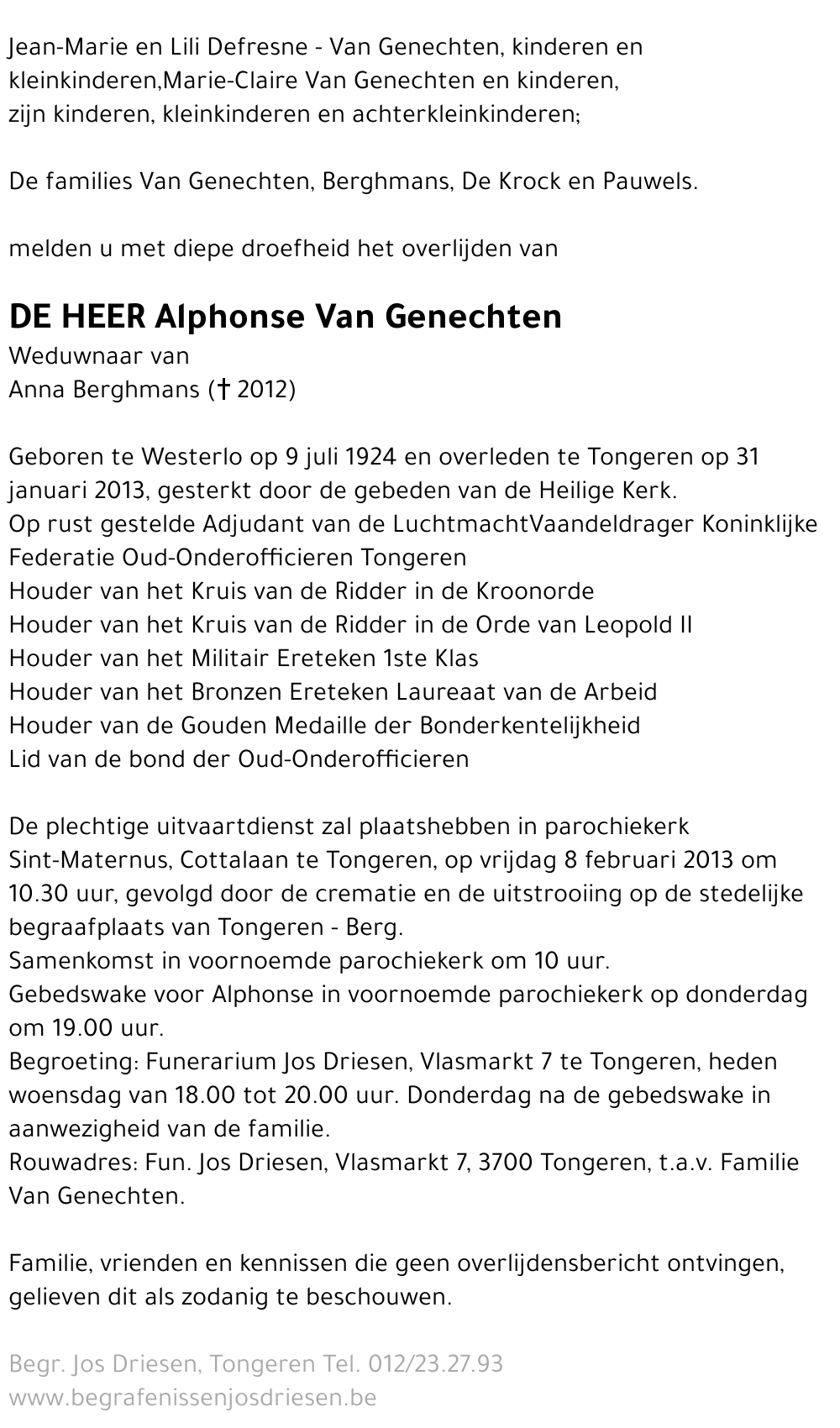 Alphonse Van Genechten