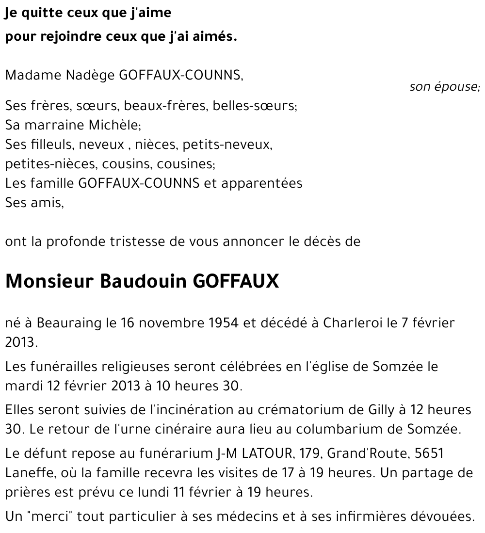 Baudouin GOFFAUX