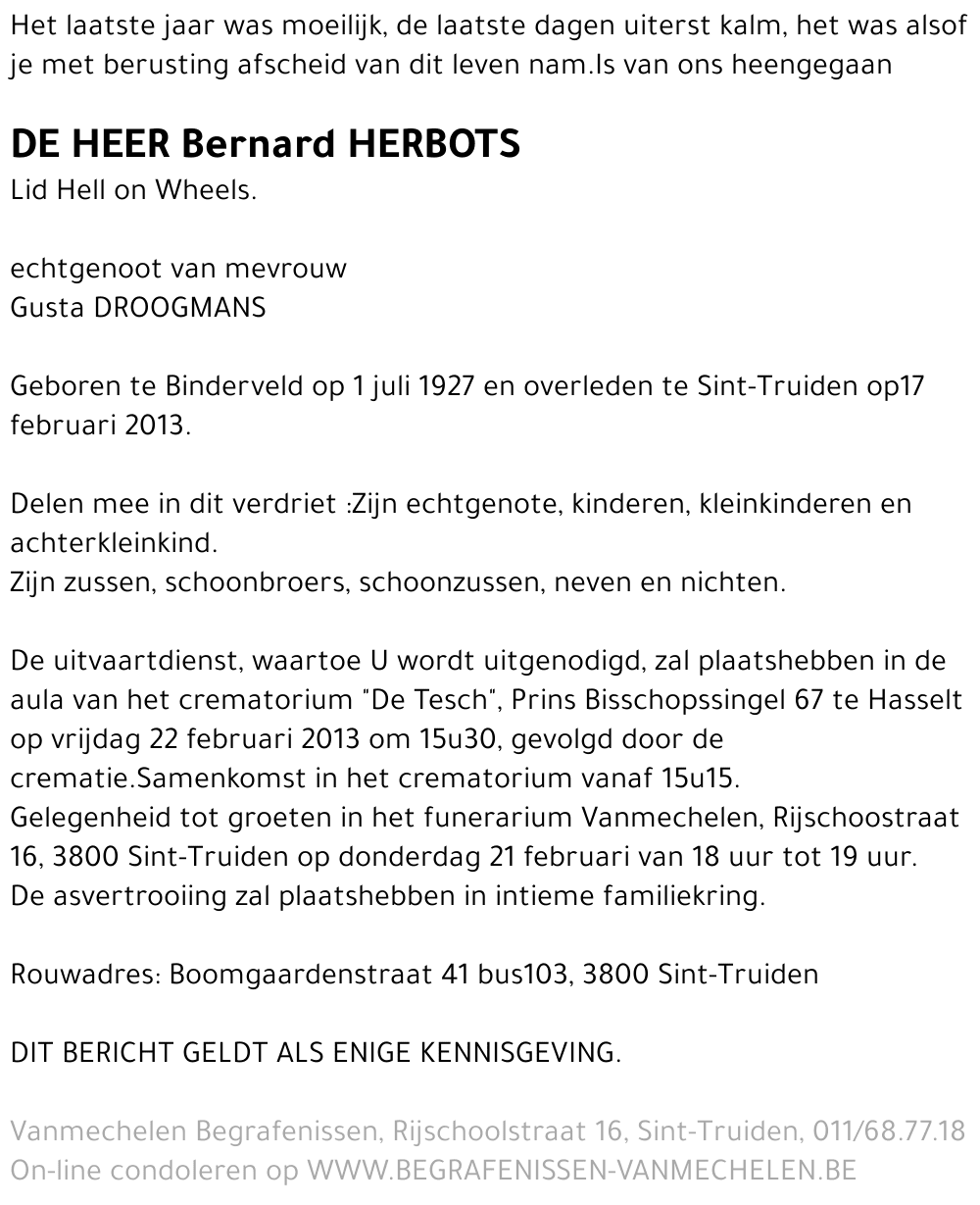 Bernard Herbots