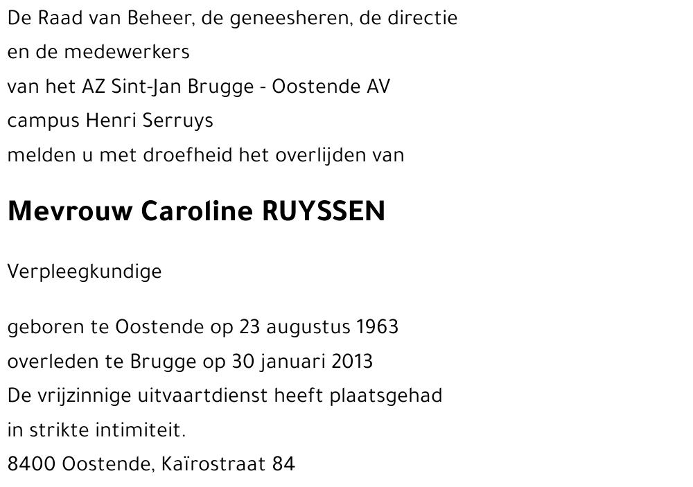 Caroline RUYSSEN