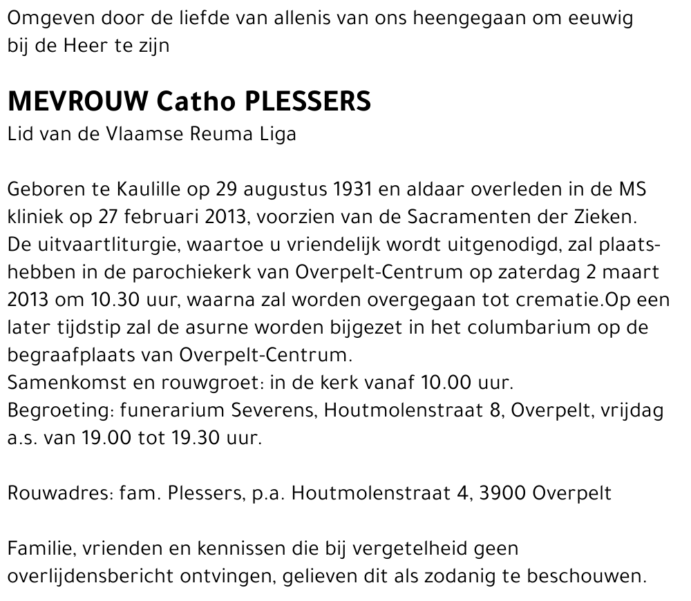 Catho Plessers