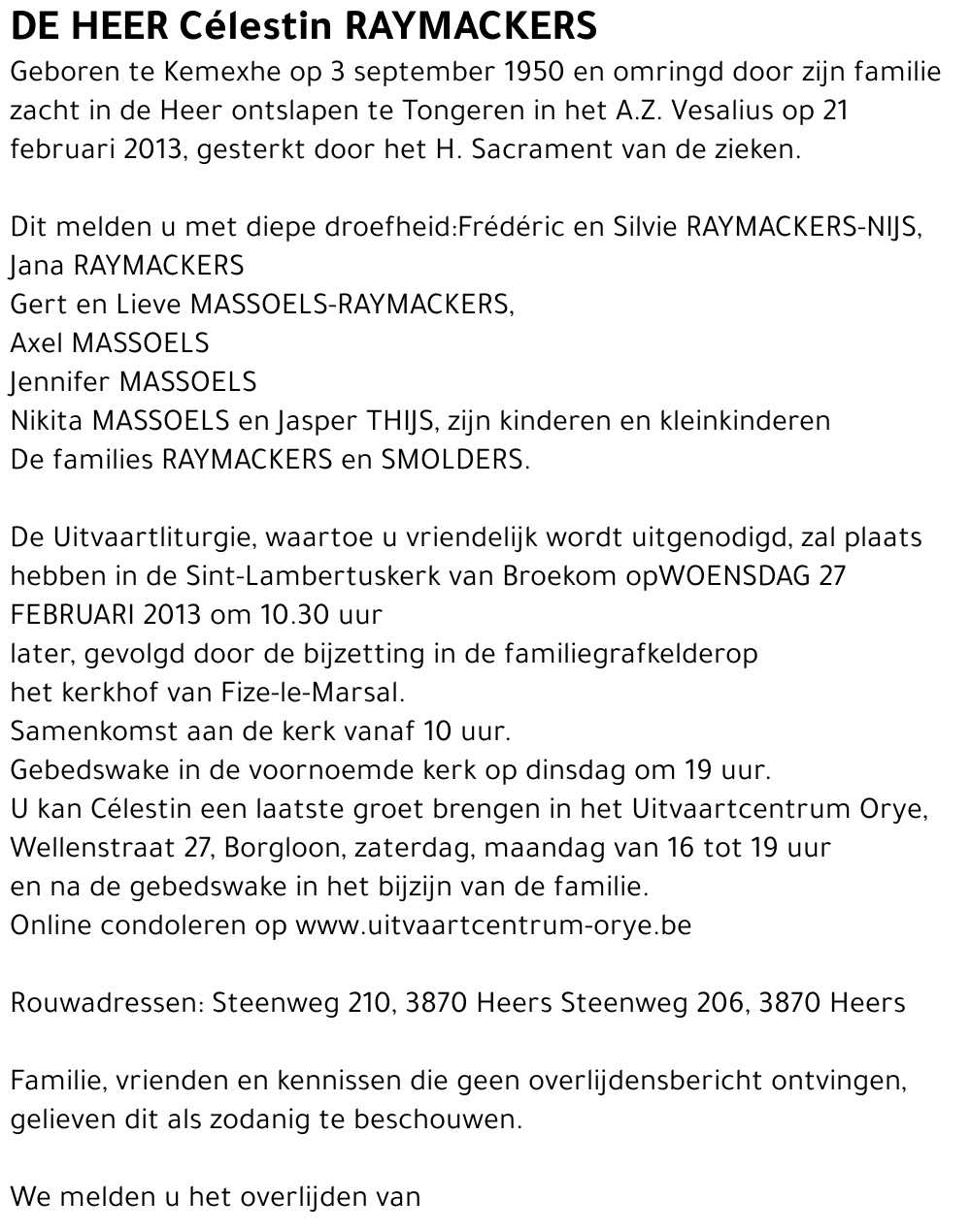 Célestin Raymackers