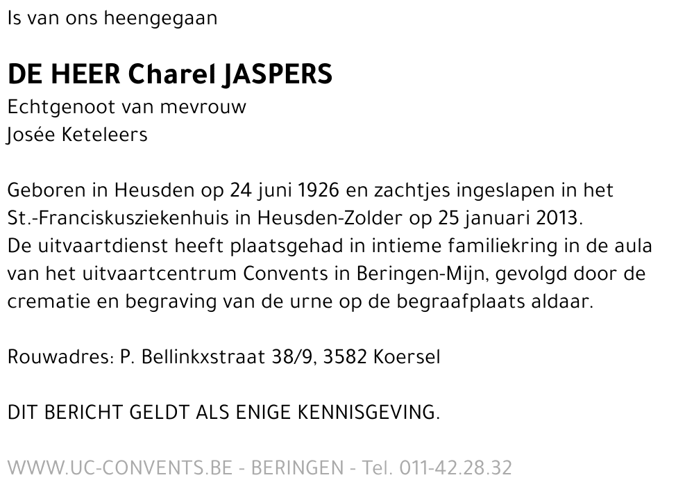 Charel Jaspers