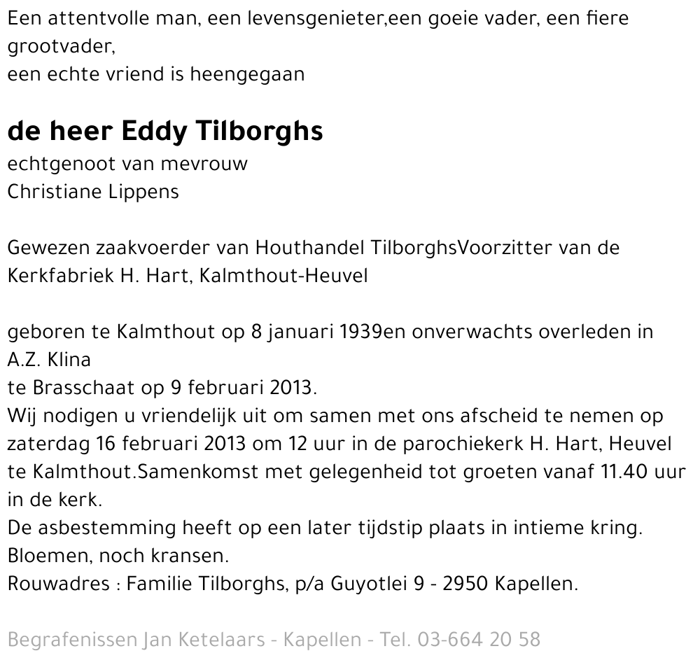 Eddy Tilborghs