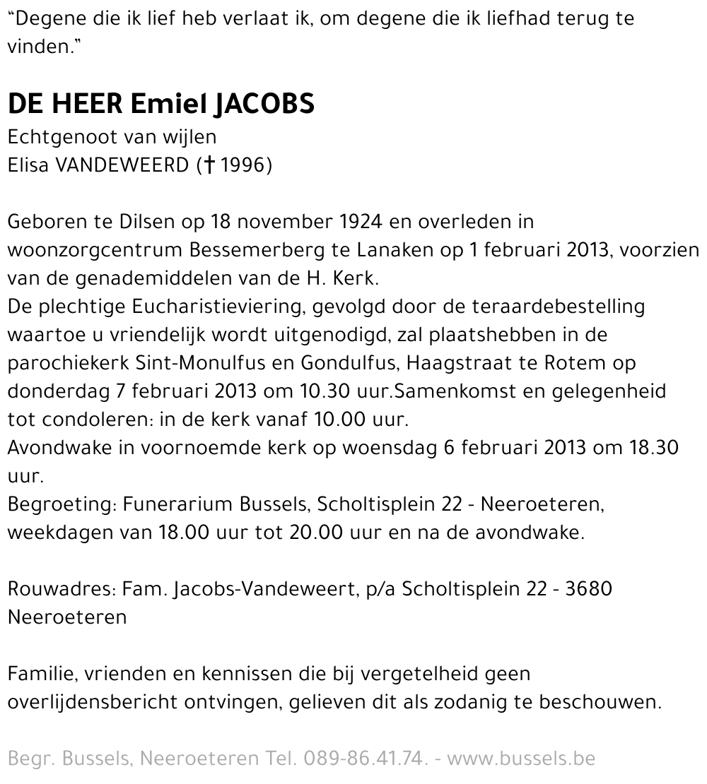 Emiel JACOBS