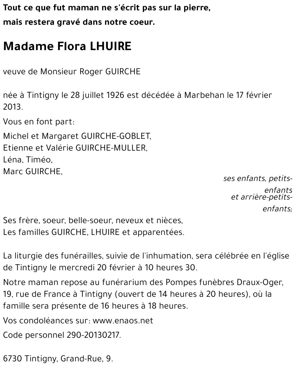 Flore LHUIRE